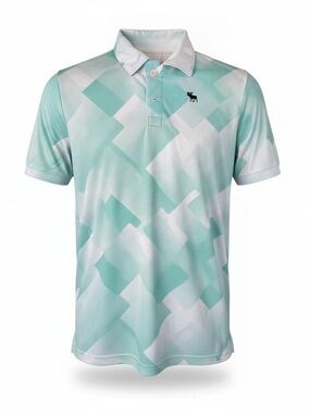 Abercrombie & Fitch Mint Green & White Kids Polo